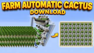 MINECRAFT - FARM DE CACTO 100% AUTOMÁTICA ( FREE DOWNLOAD )