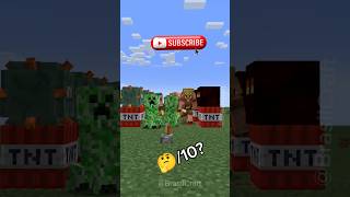 🔥 TNT VS Creeper Minecraft 🔥 #minecraft #minecraftpe #shorts #shortsfeed