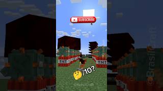 🔥 TNT VS Creeper Minecraft 🔥 #minecraft #minecraftpe #shorts #shortsfeed