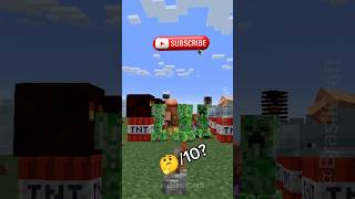 🔥 TNT VS Creeper Minecraft 🔥 #minecraft #minecraftpe #shorts #shortsfeed