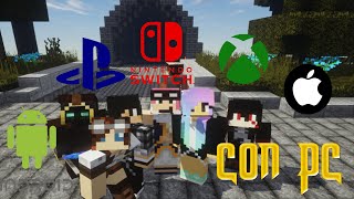 JUGAR A MINECRAFT CON SWITCH PS4 XBOX Y PC JUNTOS 2023
